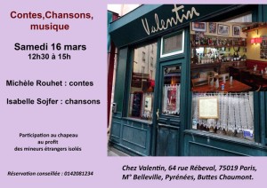 contes et chansons chez Valentin