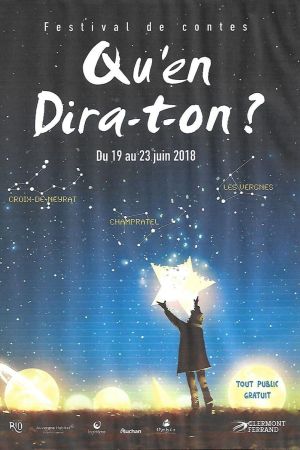Participation au festival de contes &laquo;&nbsp;Qu'en dira-t-on&nbsp;&raquo; &agrave; Clermont-Ferrand, du mardi 20 Juin au samedi 23 Juin