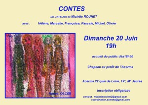 Soir&eacute;e contes  de l'atelier